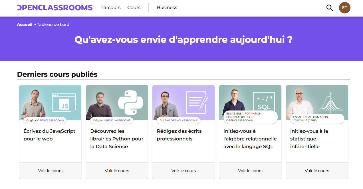 site de formation gratuite en ligne